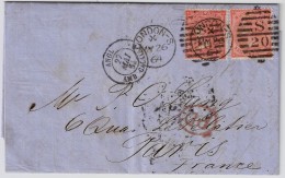 1864, London - Paris  ,$ P. 2 Werte-gut Gezähnt ! Mi. 160,-+  #5968 - Briefe U. Dokumente