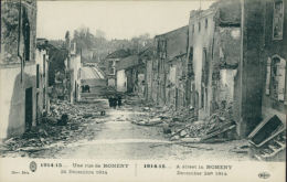 54 NOMENY / Une Rue Le 24 Décembre 1914 / - Nomeny