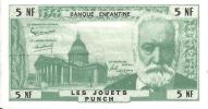 (L113) Lot De 3 Billets Banque Enfantine Jouets Punch (5, 10 Et 50 NF) Jeu Victor Hugo Richelieu Henri IV - Specimen