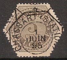 Nr. TG8 Met Afstempeling  CHASSART (STATION) Dd. 1/6/1895 ; Staat Zie Scan ! Inzet 8 € ! - Timbres Télégraphes [TG]