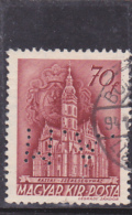 #151       CHURCH, PERFINED STAMP, PATENT "MA",  USED, HUNGARY. - Perfins