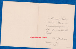 Faire Part De Naissance De 1891 - CREVECOEUR En AUGE ( Calvados ) - Monsieur & Madame Maxime BEAU & Leur Fille Edith - Birth & Baptism