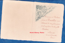 Faire Part De Naissance De 1901 - PARIS - Monsieur & Madame Jean ROUILLON Et Leur Fille Madeleine - Rue Des Tournelles - Birth & Baptism