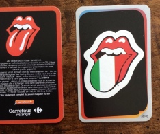 Rolling Stones : 1 Vignette Carrefour Market (5x8,5 Cm) - Objets Dérivés