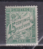 N° 36 Taxes Type Duval 1893 -1935  45c Vert: Timbre Neuf Sans Charnière Gomme D´origine - 1859-1959 Nuevos