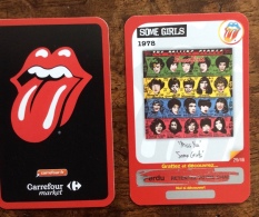 Rolling Stones : 1 Vignette Carrefour Market (5x8,5 Cm) Some Girls - Varia