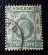 OLD HONG KONG EDV II 2C CENT MULTI-CROWN USED RARE MP OVER 26 EURO - Oblitérés