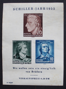 MiNr. 464 - 466 (Block 12) Deutschland Deutsche Demokratische Republik Blockausgabe, Wz. 2 X, . - 1950-1970