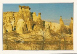 R2302 Turchia - Cappadocia - I Camini Delle Fate - Cartolina Con Legenda Descrittiva - Edizioni De Agostini - Europe