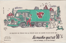 BUVARD PRODUIT LAITIER FROMAGE "LA VACHE QUI RIT" - Série Métier N°2 Routier Illustrateur Hervé Baille - Produits Laitiers