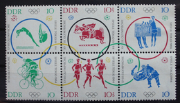 MiNr. 1039 - 1044 Deutschland Deutsche Demokratische Republik 1964, 15. Juli. Olympische Sommerspiele, Tokio (II).  Beng - 1950-1970