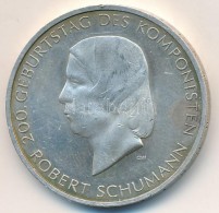 Németország 2010J 10E Ag 'Robert Schumann 200. Születésnapja' T:2 Kis Ph., Ujjlenyomat,... - Zonder Classificatie