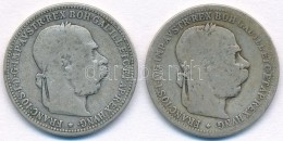 Ausztria 1893-1894. 1K Ag 'Ferenc József' (2x) T:2-,3
Austria 1893-1894. 1 Corona Ag 'Franz Joseph' (2x)... - Unclassified