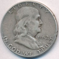 Amerikai Egyesült Államok 1952. 1/2$ Ag 'Franklin' T:2- Ph. 
USA 1952. 1/2 Dollar Ag 'Franklin' C:VF... - Unclassified