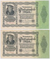 Németország / Weimari Köztársaság 1922. 50.000M (5x) Alapnyomat... - Zonder Classificatie