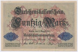 Német Birodalom 1914. 50M T:II-,III Szép Papír
German Empire 1914. 50 Mark C:VF,F Nice Paper - Unclassified