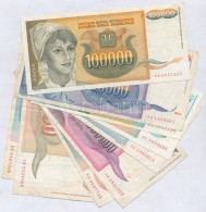 Jugoszlávia 1993-1994. 10db-os Inflációs Bankjegy Tétel T:III
Yugoslavia 1993-1994.... - Non Classés