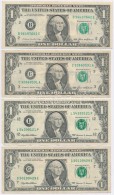 Amerikai Egyesült Államok 1985. 1$ 'Washington' (2x) + 5$ 'Abraham Lincoln' + 1999. 1$ 'Washington'... - Non Classés