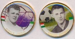 1992-2016. 50Ft Cu-Ni Aranyozott, Festett Multicolor érem (2x) 'A Magyar Foci Legendái' Sorozat:... - Non Classificati