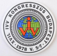 1978. 'XVII. IVV Kongresszus Budapest 1978. V. 5-7.' Zsolnay Porcelán Emlékplakett (151mm) T:1- - Zonder Classificatie