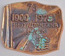 1975. '1900-1975 MMG Automatika MÅ±vek' Vállalati Br Plakett A 75. évfordulóra,... - Non Classificati