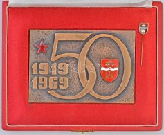 1969. '1919-1969 - 50.' Zománc Berakásos Br Plakett A Tanácsköztársaság 50... - Non Classificati