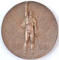 1961. 'Debrecen 600 éve Város / 1361-1961' Br Plakett  (14,2cm) T:2 Kis Patina - Non Classificati