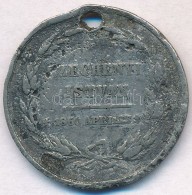 1860. 'Széchenyi István - 1860 április' ón Halotti Emlékérem (29mm) T:3-... - Non Classificati