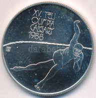 1986. 500Ft Ag 'XV. Téli Olimpia - Calgary 1988' T:BU Apró Patina - Zonder Classificatie