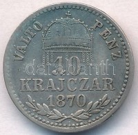 1870KB 10kr Ag 'Váltó Pénz' T:2-,3 Kis Patina - Non Classés