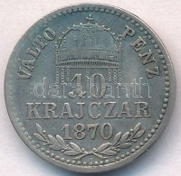 1870KB 10kr Ag 'Váltó Pénz' T:2-,3 Kis Patina - Unclassified