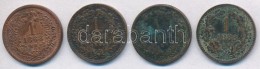 1868KB-1888KB 1kr Cu (4xklf) T:2-,3 Patina - Non Classificati