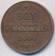 1848. 1kr Cu T:2 Ph. 
Adamo B1 - Non Classés