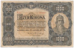 1920. 1000K 'Orell Füssli Zürich' T:III- Ly. - Unclassified