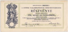 Gyönk 1926. 'A Gyönki Takarékpénztár Részvénytársaság'... - Zonder Classificatie