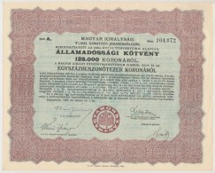 Budapest 1925. 'Magyar Királyság 5%-kal Kamatozó Járadékkölcsön... - Non Classés