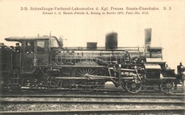 ** T1/T2 2-B Schnellzugs-Verbund-Lokomotive D. Kgl. Preuss. Staats-Eisenbahn. S. 3 / German Locomotive - Sin Clasificación