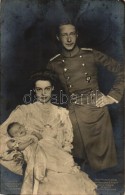 * T3 Wilhelm German Corwn Prince With Duchess Cecilie Of Mecklenburg-Schwerin And Prince Wilhelm (small Tear) - Zonder Classificatie