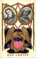 T2/T3 For President Wm. H. Taft, For Vice President James S. Sherman. American Political Campaign, Embossed... - Ohne Zuordnung