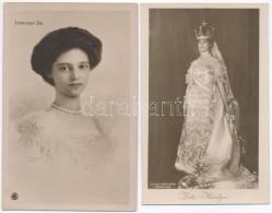 ** Zita Királyné / Zita Of Bourbon-Parma - 2 Old Postcards - Zonder Classificatie