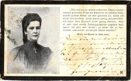 T4 1898 Erzsébet Királyné, Gyászlap / Sissy, Obituary Card (vágott / Cut) - Zonder Classificatie