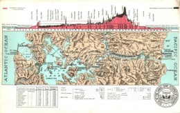 ** T2/T3 Pacific Ocean And Atlantic Ocean, Map; Seal Of The Canal Zone Isthimus Of Panama, Emb. (EK) - Zonder Classificatie