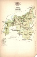 ** T4 Szabolcs Vármegye Térképe, Károlyi Gy. Kiadása / Map Of Szabolcs County... - Unclassified