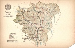 ** T4 Sáros Vármegye Térképe, Károlyi Gy. Kiadása / Map Of Sáros... - Unclassified