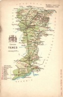 ** T4 Temes Vármegye Térképe, Károlyi Gy. Kiadása / Map Of Temes County (EM) - Unclassified