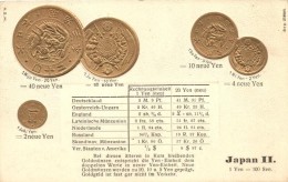 ** T2/T3 Japan II; Set Of Coins, H.S.M. Golden Emb. (EK) - Unclassified