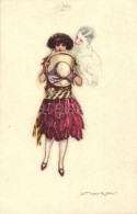 T2/T3 Anna & Gasparini 524-2 Art Deco Italian Art Postcard S: Mauzan (EK) - Zonder Classificatie