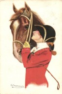 T2 Horse Rider Lady, Italian Art Postcard S: G. Nanni - Unclassified