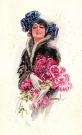 * T2 Art Deco Postcard Erkal Künstler-Serie 309/3 S: Usabal - Zonder Classificatie