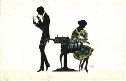 T3 Couple, Silgouette Art Postcard S: Manni Grosze (EB) - Zonder Classificatie